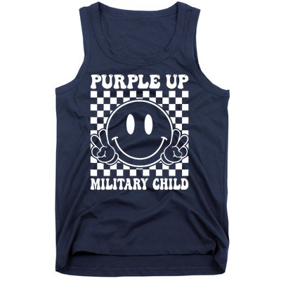 Purple Up For Military Child Dandelion Military Child Month Tank Top