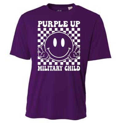 Purple Up For Military Child Dandelion Military Child Month Cooling Performance Crew T-Shirt