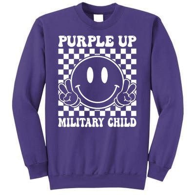 Purple Up For Military Child Dandelion Military Child Month Sweatshirt