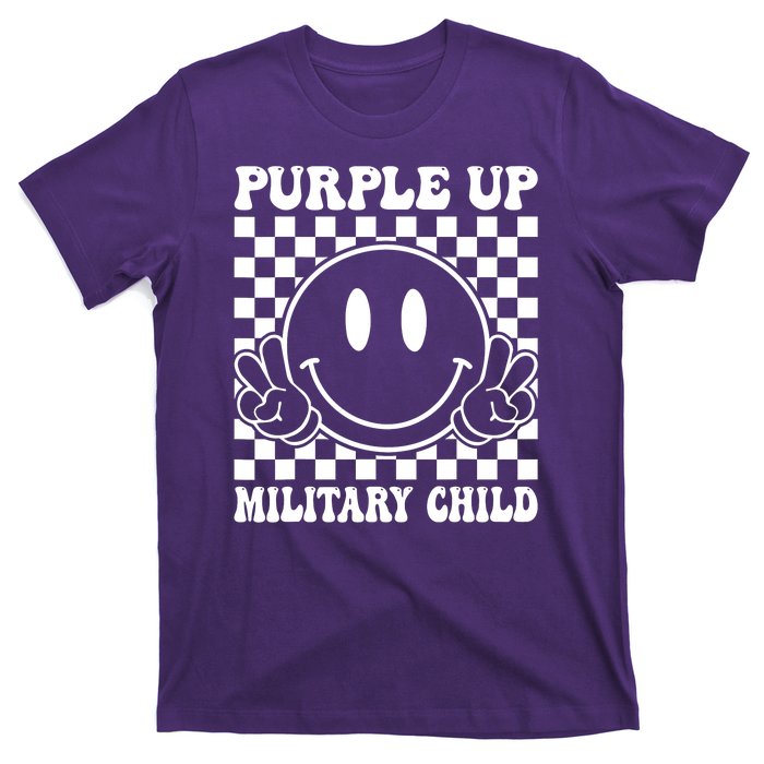 Purple Up For Military Child Dandelion Military Child Month T-Shirt