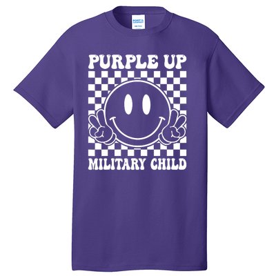 Purple Up For Military Child Dandelion Military Child Month Tall T-Shirt