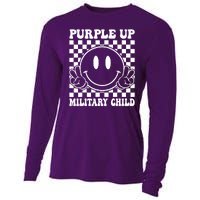 Purple Up For Military Child Dandelion Military Child Month Cooling Performance Long Sleeve Crew