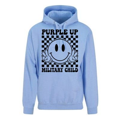 Purple Up For Military Child Dandelion Military Child Month Unisex Surf Hoodie