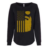 Patriotic Us Flag Beard And Sunglasses For With Beards Womens California Wash Sweatshirt