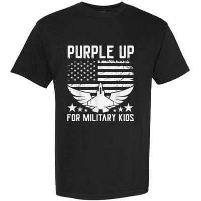 Purple Up For Military Kid Shirt Military Child Month Garment-Dyed Heavyweight T-Shirt