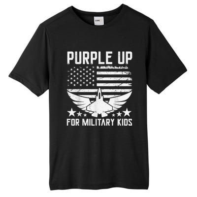 Purple Up For Military Kid Shirt Military Child Month Tall Fusion ChromaSoft Performance T-Shirt