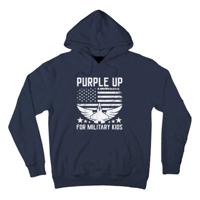 Purple Up For Military Kid Shirt Military Child Month Hoodie