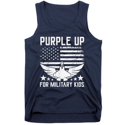 Purple Up For Military Kid Shirt Military Child Month Tank Top