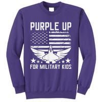 Purple Up For Military Kid Shirt Military Child Month Sweatshirt