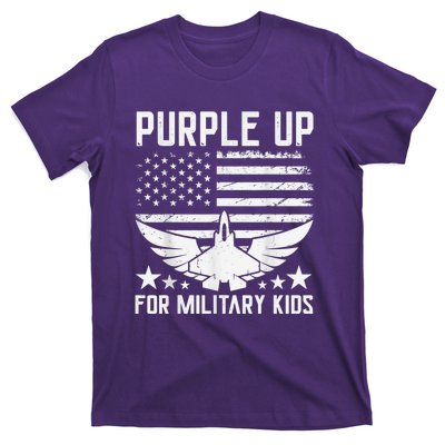 Purple Up For Military Kid Shirt Military Child Month T-Shirt