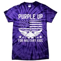 Purple Up For Military Kid Shirt Military Child Month Tie-Dye T-Shirt