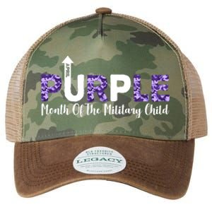 Purple Up For Month Of Military Child April Legacy Tie Dye Trucker Hat