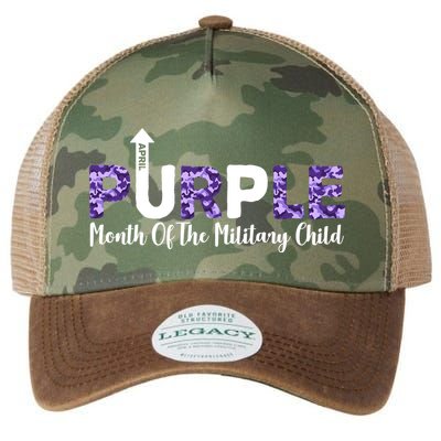 Purple Up For Month Of Military Child April Legacy Tie Dye Trucker Hat