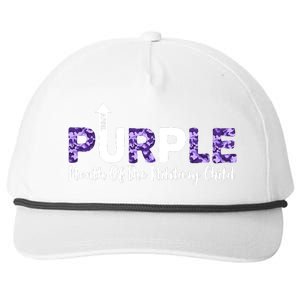 Purple Up For Month Of Military Child April Snapback Five-Panel Rope Hat