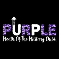 Purple Up For Month Of Military Child April 16 in Basic Backpack