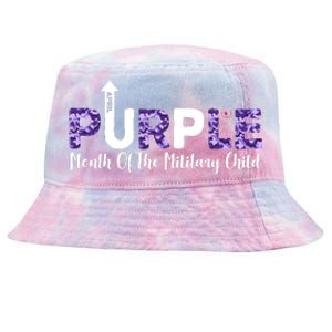 Purple Up For Month Of Military Child April Tie-Dyed Bucket Hat