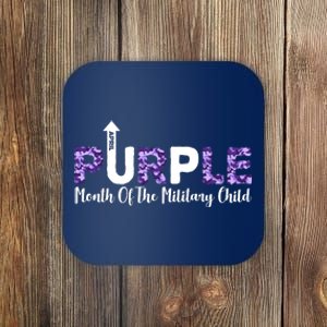 Purple Up For Month Of Military Child April Coaster