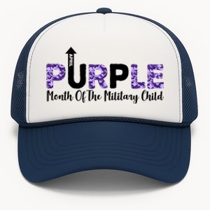 Purple Up For Month Of Military Child April Trucker Hat