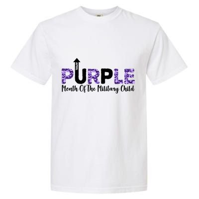 Purple Up For Month Of Military Child April Garment-Dyed Heavyweight T-Shirt