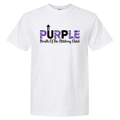 Purple Up For Month Of Military Child April Garment-Dyed Heavyweight T-Shirt