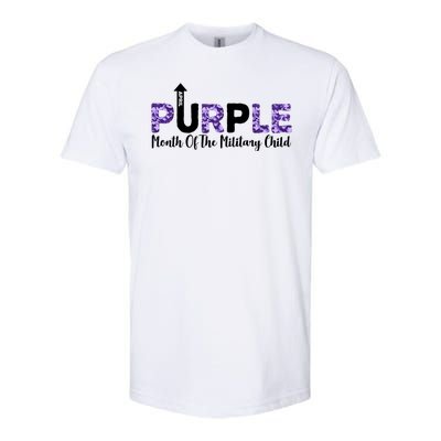 Purple Up For Month Of Military Child April Softstyle CVC T-Shirt