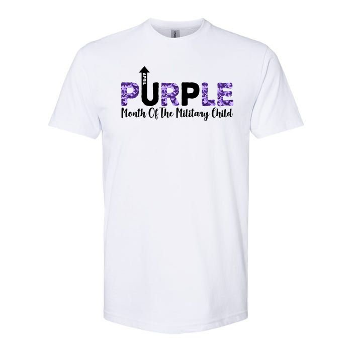 Purple Up For Month Of Military Child April Softstyle CVC T-Shirt