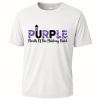 Purple Up For Month Of Military Child April Cooling Performance Crew T-Shirt