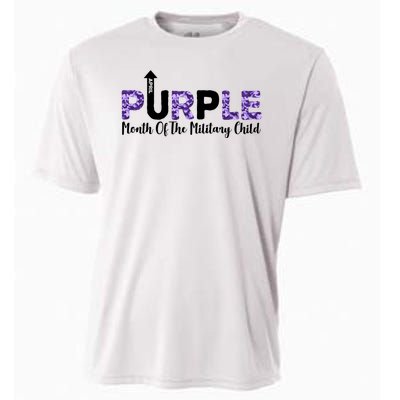 Purple Up For Month Of Military Child April Cooling Performance Crew T-Shirt