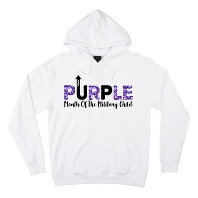 Purple Up For Month Of Military Child April Hoodie