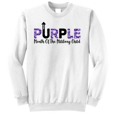 Purple Up For Month Of Military Child April Sweatshirt