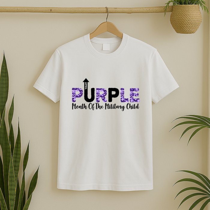 Purple Up For Month Of Military Child April T-Shirt