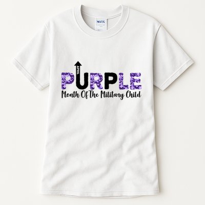 Purple Up For Month Of Military Child April Tall T-Shirt