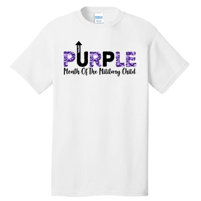 Purple Up For Month Of Military Child April Tall T-Shirt