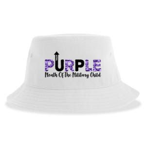 Purple Up For Month Of Military Child April Sustainable Bucket Hat