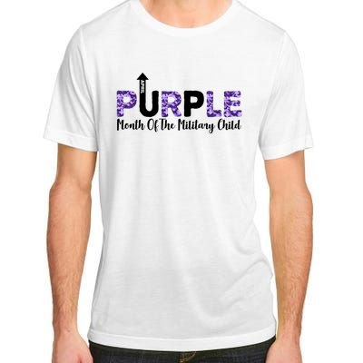 Purple Up For Month Of Military Child April Adult ChromaSoft Performance T-Shirt