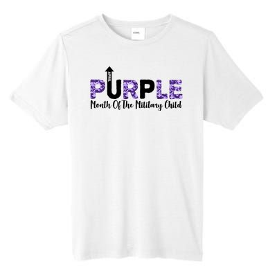 Purple Up For Month Of Military Child April Tall Fusion ChromaSoft Performance T-Shirt