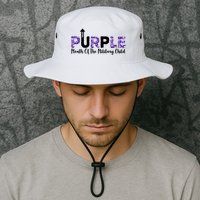 Purple Up For Month Of Military Child April Bucket Hat