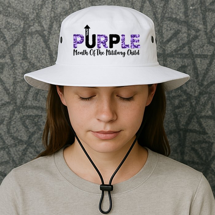 Purple Up For Month Of Military Child April Bucket Hat