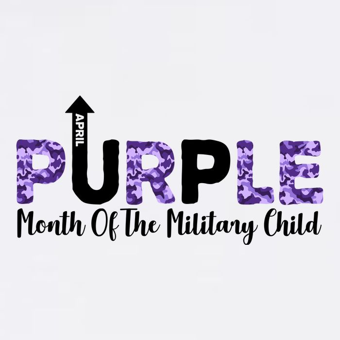 Purple Up For Month Of Military Child April Bucket Hat