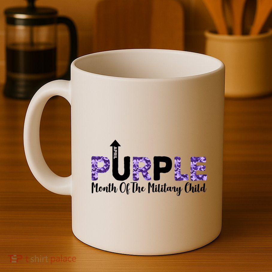 Purple Up For Month Of Military Child April Mug