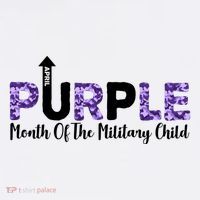 Purple Up For Month Of Military Child April Flatbill Hat