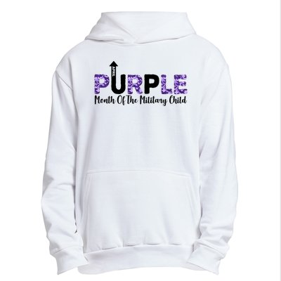 Purple Up For Month Of Military Child April Urban Pullover Hoodie