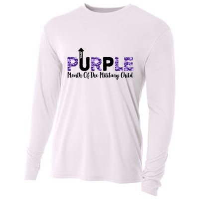 Purple Up For Month Of Military Child April Cooling Performance Long Sleeve Crew