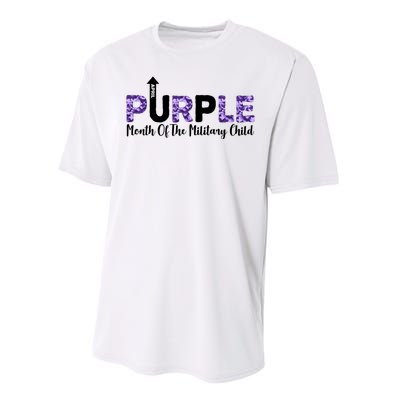 Purple Up For Month Of Military Child April Performance Sprint T-Shirt