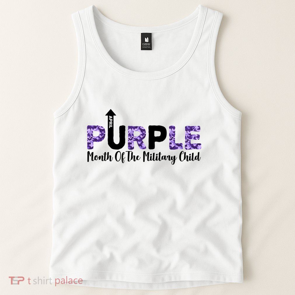 Purple Up For Month Of Military Child April Tank Top