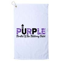 Purple Up For Month Of Military Child April Golf Towel