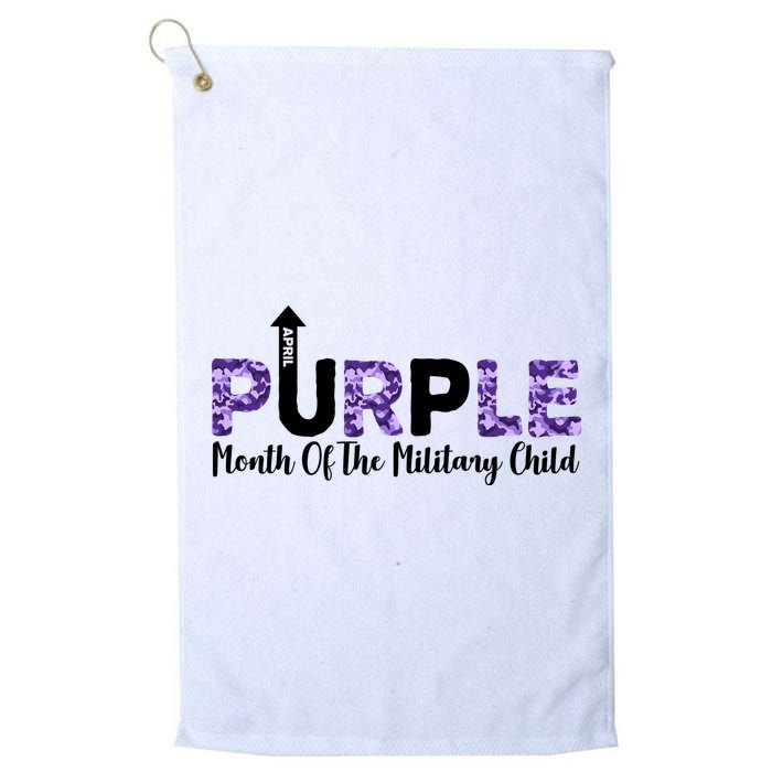 Purple Up For Month Of Military Child April Golf Towel