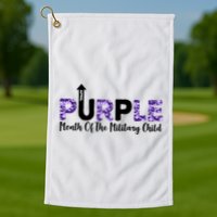 Purple Up For Month Of Military Child April Golf Towel