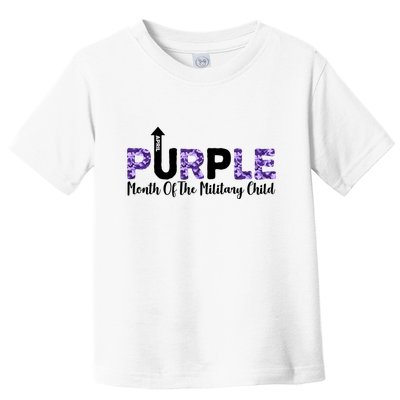 Purple Up For Month Of Military Child April Toddler T-Shirt