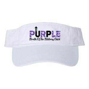 Purple Up For Month Of Military Child April Valucap Bio-Washed Visor